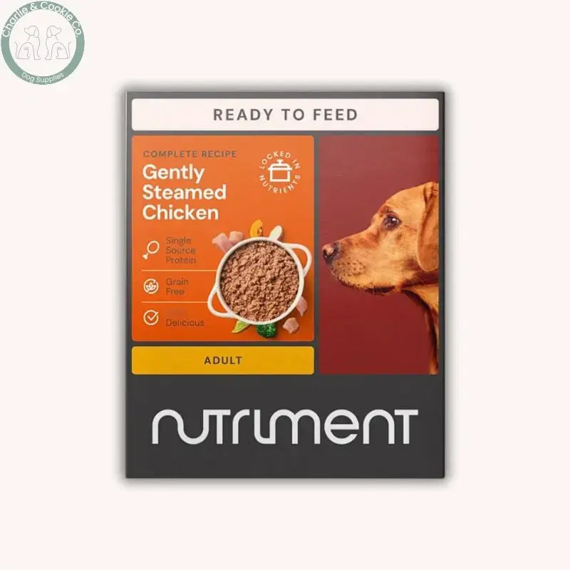 Nutriment Gently Steamed Complete Dog Food 395g in Beef Lamb Chicken or Duck