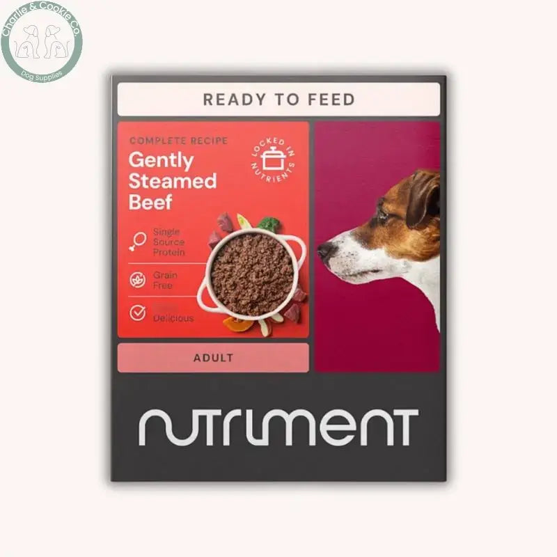 Nutriment Gently Steamed Complete Dog Food 395g in Beef Lamb Chicken or Duck