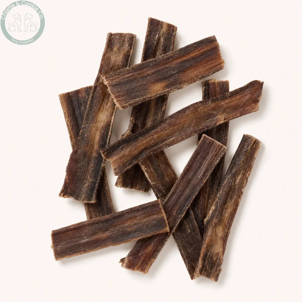 Paddock Farm Beef Flat Gullet natural beef dog chew flat lay