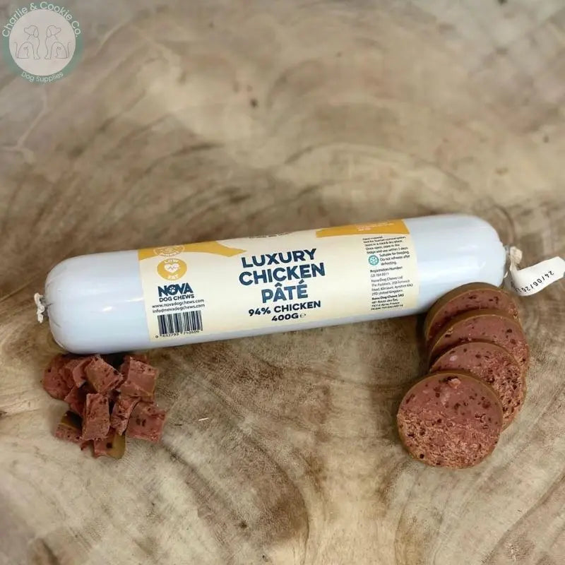 Paddock Farm Luxury Pate for Dogs 400g natural dog treat and food topper in 11 protein options