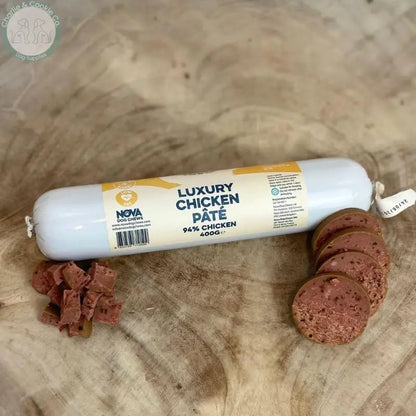 Paddock Farm Luxury Dog Pate 400g - 10 Protein Options: Venison, Chicken, Duck, Rabbit, Fish, Lamb, Ostrich, Turkey, Goat, Wild Boar Paddock Farm