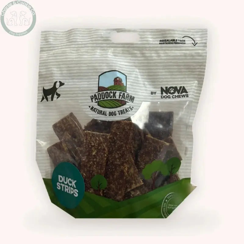 Paddock Farm Duck Meat Strips 500g bag with strips