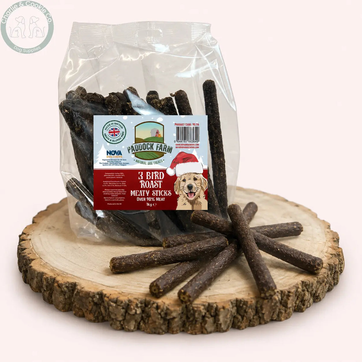 Paddock Farm Three Bird Roast Meaty Sticks 1kg