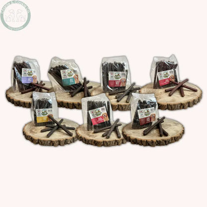 Paddock Farm Meaty Sticks 1kg (~20cm) | Firm Sausage Dog Treats (Multiple Flavours)