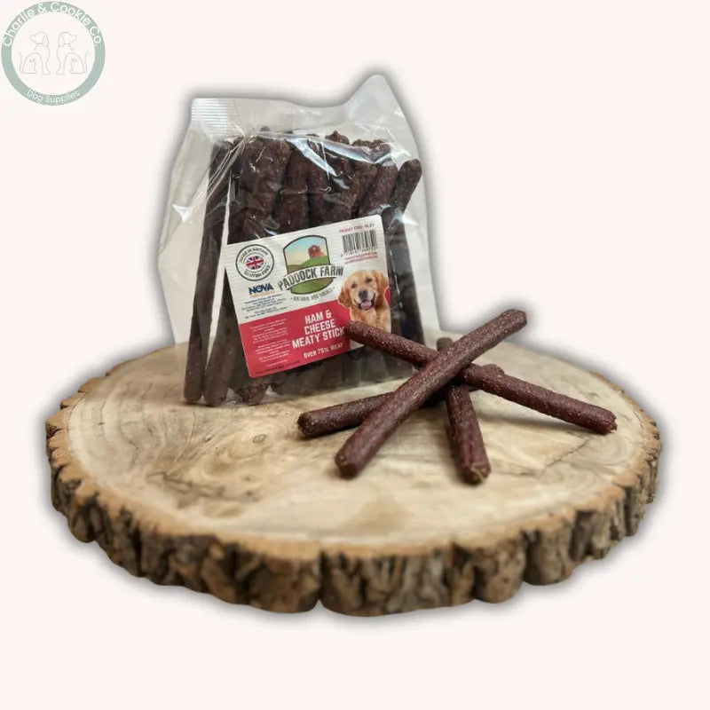 Paddock Farm Meaty Sticks 1kg firm dog treats in seven recipes