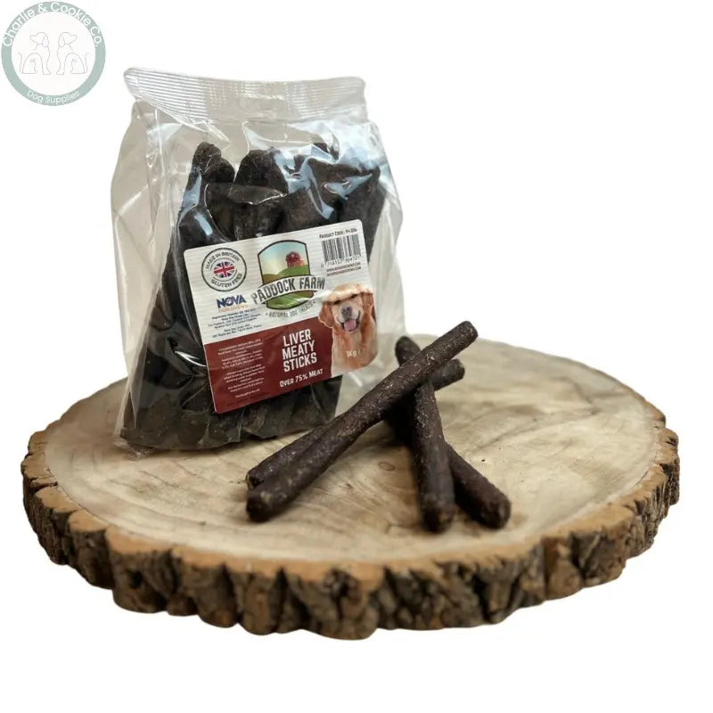 Paddock Farm Meaty Sticks 1kg firm dog treats in seven recipes