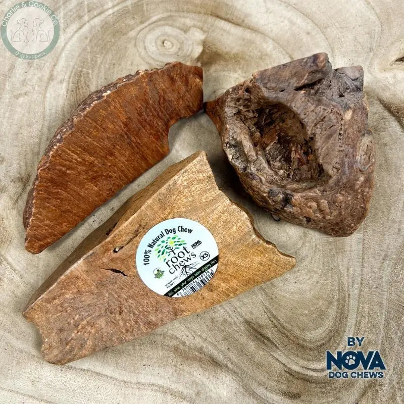 Paddock Farm Briar Root Dog Chew natural wood chew in XS to XL sizes