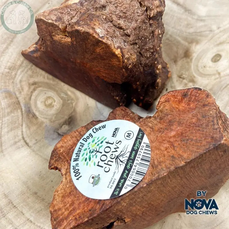 Paddock Farm Briar Root Dog Chew natural wood chew in XS to XL sizes