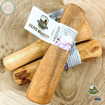 Paddock Farm Olive Branch Chew - Eco-Friendly Dental Chew for Dogs - 4 Weight Options Paddock Farm