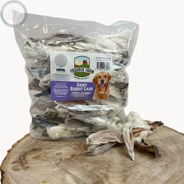 Paddock Farm Rabbit Ears 500g with hair