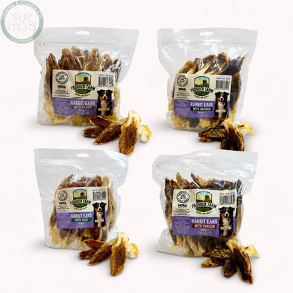 Paddock Farm Rabbit Ears 500g in Rabbit, Ostrich, Duck and Venison recipes