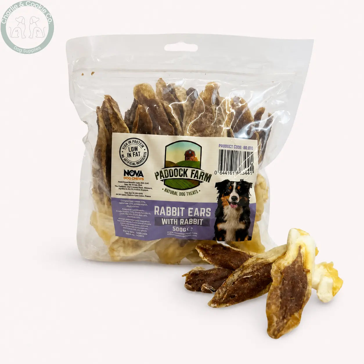 Paddock Farm Rabbit Ears with Rabbit 500g