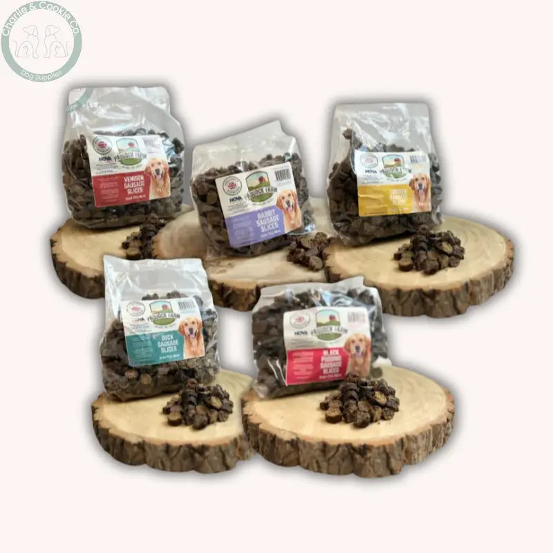 Paddock Farm Sausage Slices 1kg | Dog Training Treats, 5 Recipes