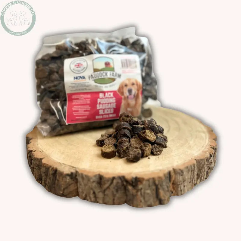 Paddock Farm Sausage Slices 1kg dog training treats in five recipes