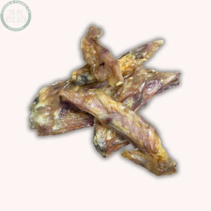 Pile of Paddock Farm turkey wing dog chews