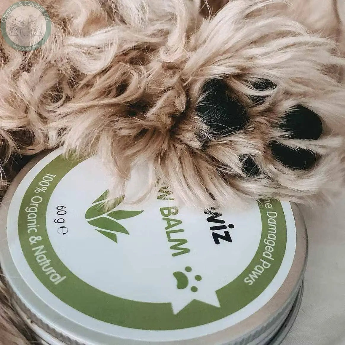 Pet Wiz Organic Paw &amp; Nose Balm - Soothing &amp; Protecting Formula - Charlie &amp; Cookie Co.