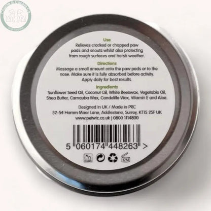 Pet Wiz Organic Paw &amp; Nose Balm - Soothing &amp; Protecting Formula - Charlie &amp; Cookie Co.