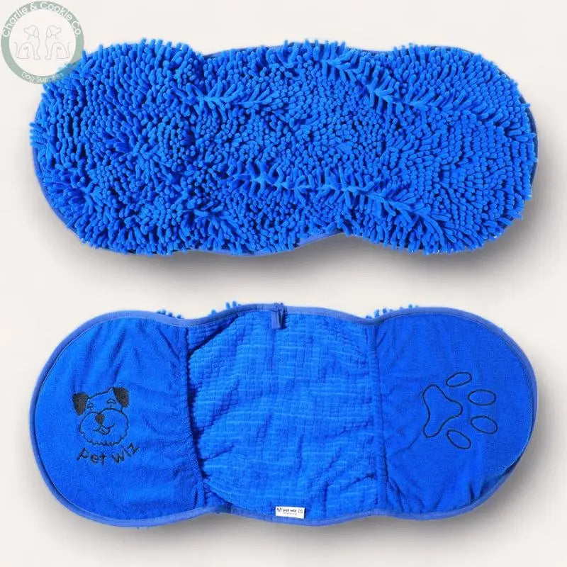 Pet Wiz Quick Drying Microfibre Noodle Towel - Ultra-Absorbent &amp; Easy-to-Use - Charlie &amp; Cookie Co.