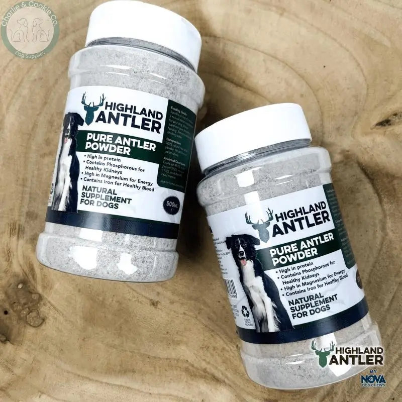 Pure Antler Powder Dog Supplement - 500ml - Essential Nutrients for Wellness - Charlie &amp; Cookie Co.