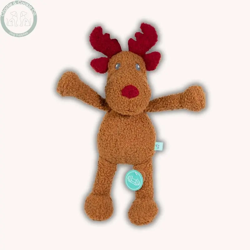 Rosewood Christmas Tufflove Reindeer Toy For Dogs Coolpet