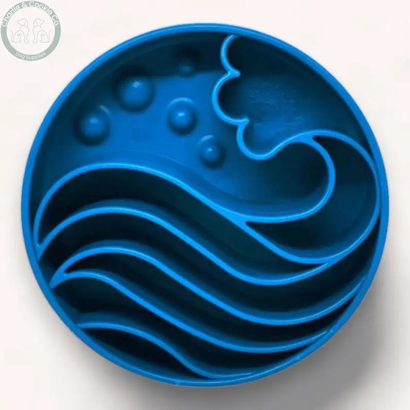 SodaPup Blue Wave Enrichment eBowl - Improve Digestion and Reduce Bloat - Charlie &amp; Cookie Co.