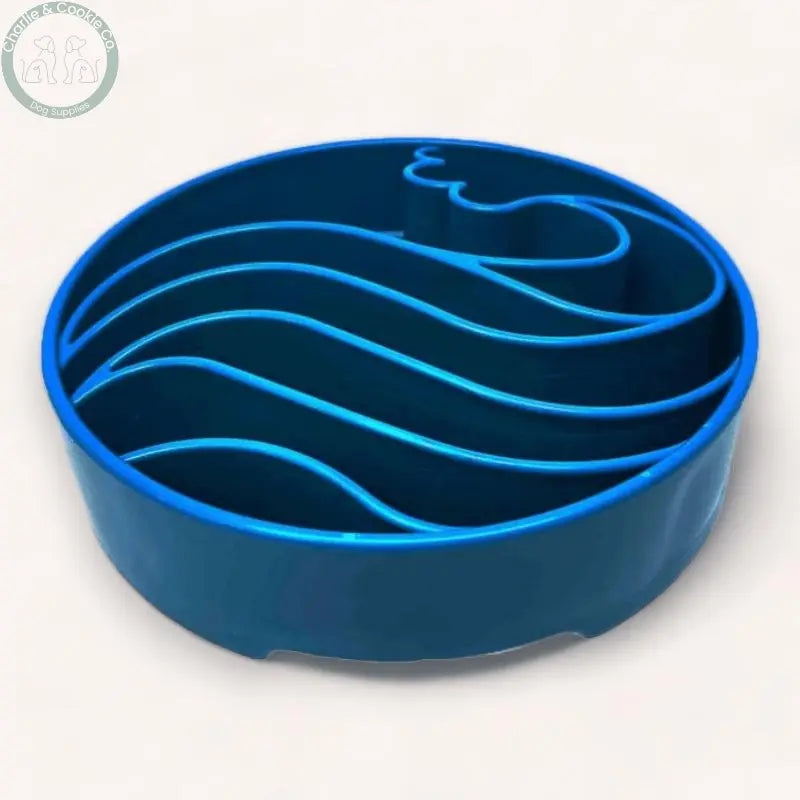 SodaPup Blue Wave Enrichment eBowl - Improve Digestion and Reduce Bloat - Charlie &amp; Cookie Co.