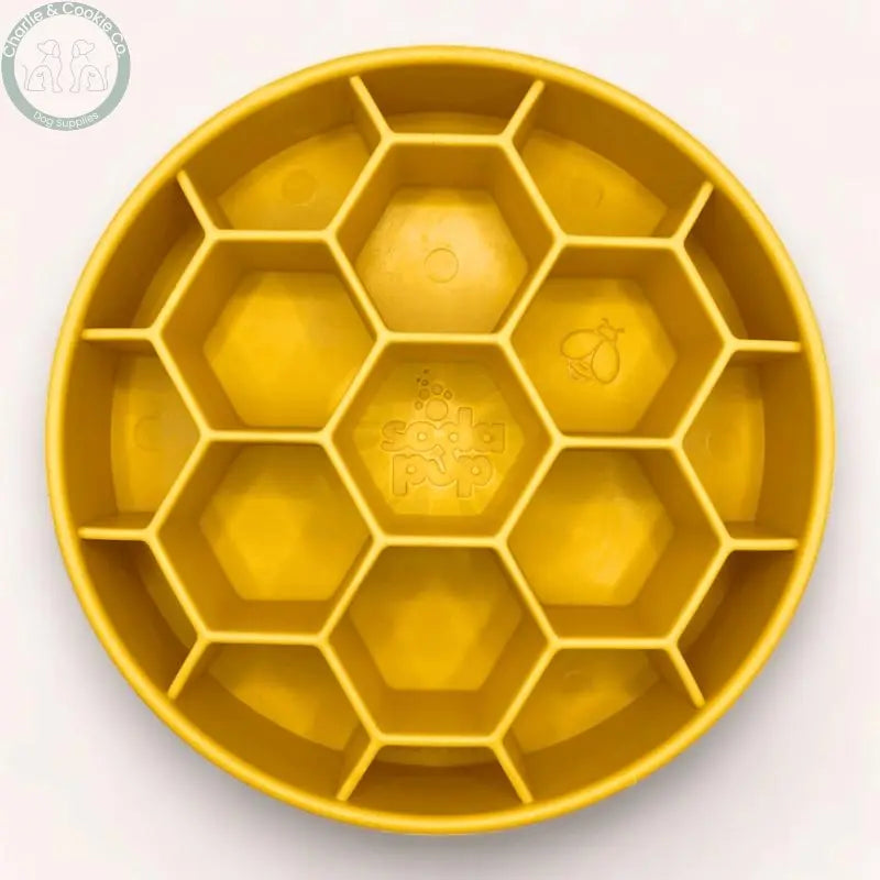 SodaPup Honeycomb Enrichment Slow Feeder Bowl - Charlie &amp; Cookie Co.