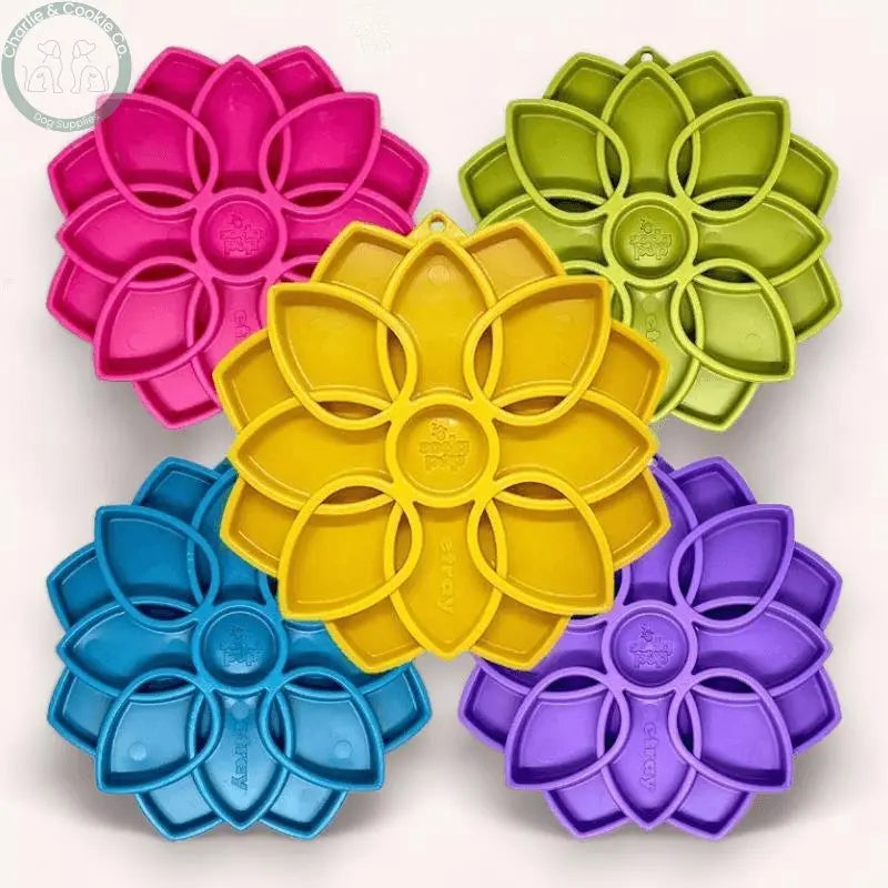 SodaPup Mandala Shallow Slow Feeder Tray - 5 Colour Choices for Happy Mealtime - Charlie &amp; Cookie Co.