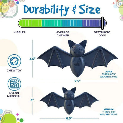 SodaPup Vampire Bat Ultra-Durable Nylon Chew Toy - Charlie &amp; Cookie Co.