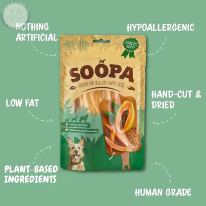 Soopa Pets Raw Dog Chews - Coconut, Papaya &amp; Sweet Potato Miro &amp; Makauri