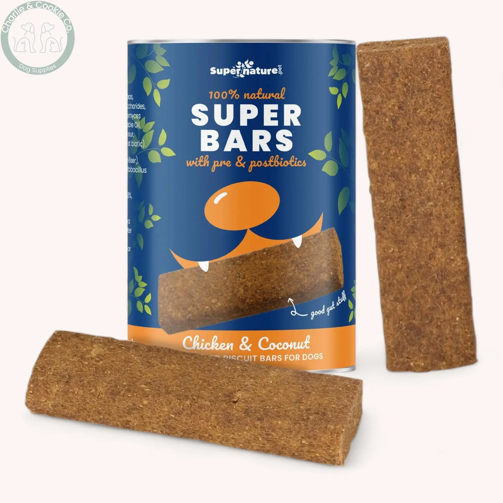 Super Nature Pet Super Bars Baked Treats 14 Bars - 3 Flavour Options Antos