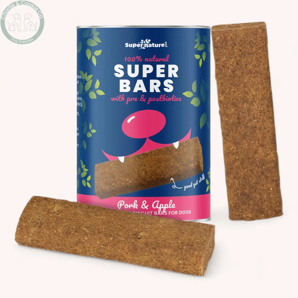 Super Nature Pet Super Bars Baked Treats 14 Bars - 3 Flavour Options Antos