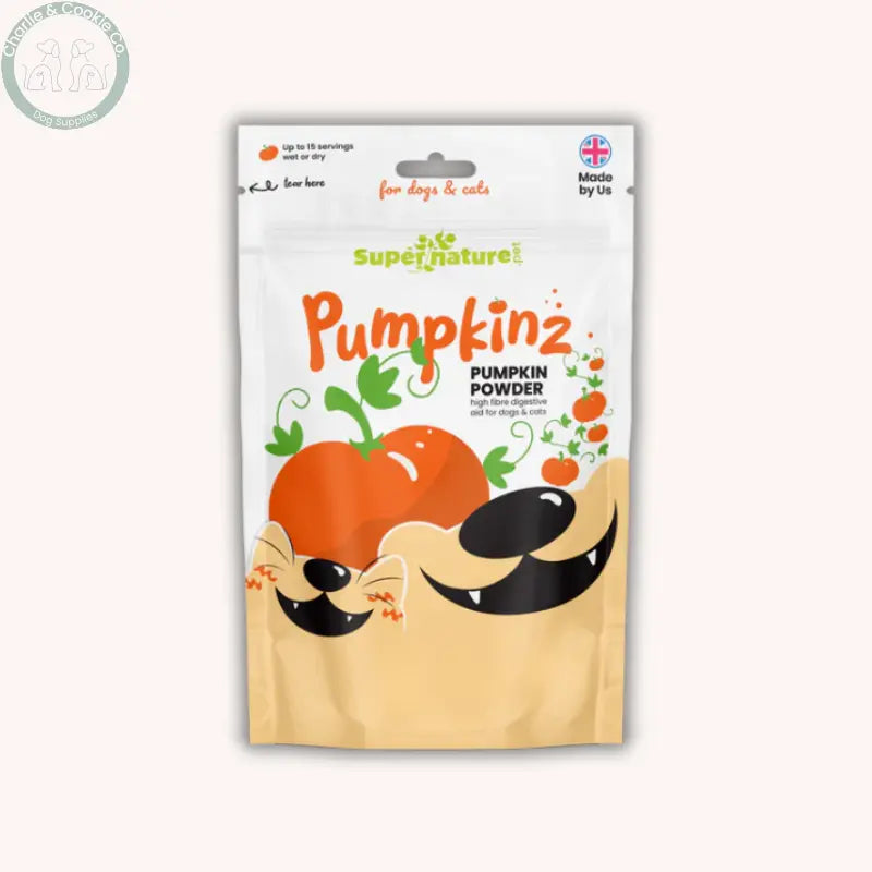 Supernature Pet Pumpkinz Dried Pumpkin Powder for Dogs | Natural Digestive Support with Fibre, Turmeric or Probiotics (100g / 250g) Supernature Pet
