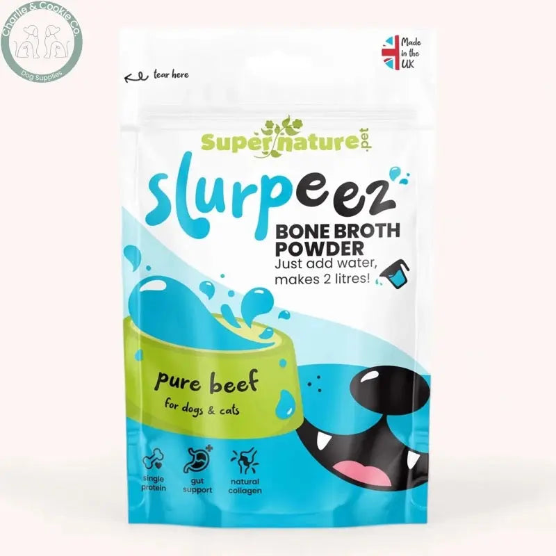Supernature Pet Slurpeez Bone Broth Powder | Dogs &amp; Cats, Chicken, Beef, Pork or Fish