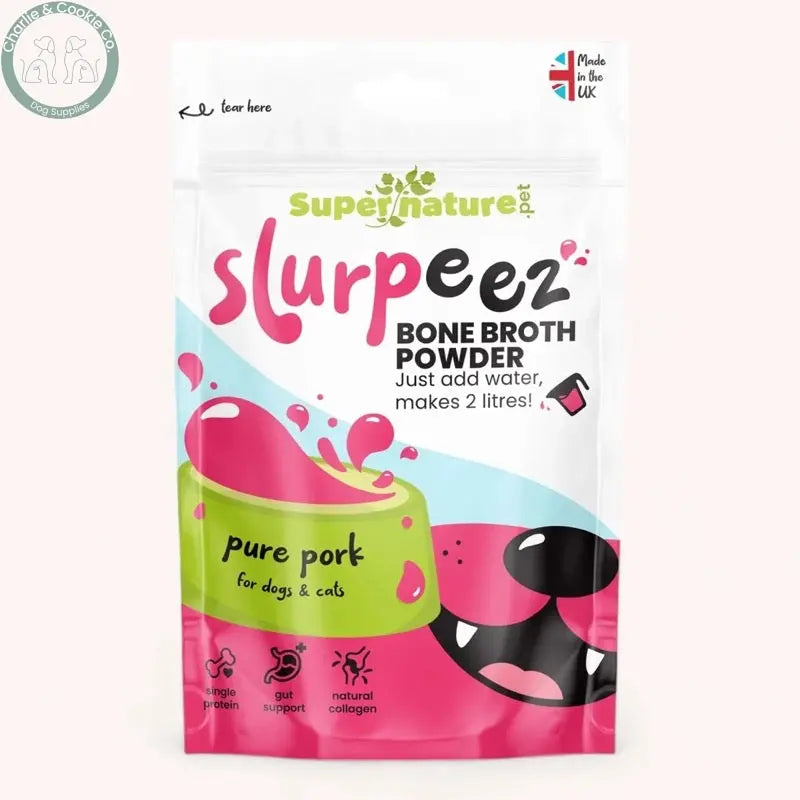 Supernature Pet Slurpeez Bone Broth Powder | Dogs &amp; Cats, Chicken, Beef, Pork or Fish
