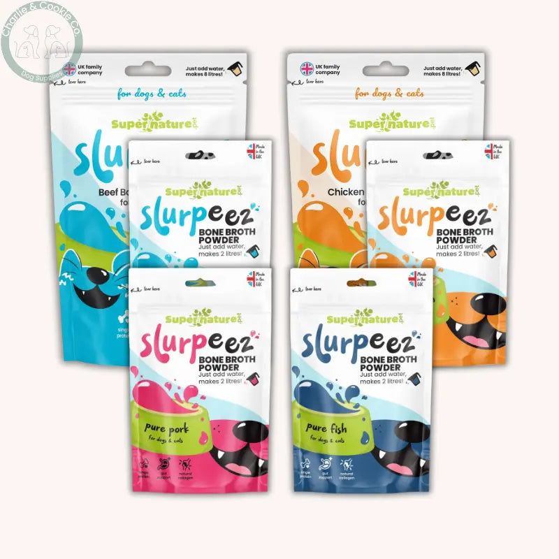 Supernature Pet Slurpeez Bone Broth Powder | Dogs &amp; Cats, Chicken, Beef, Pork or Fish