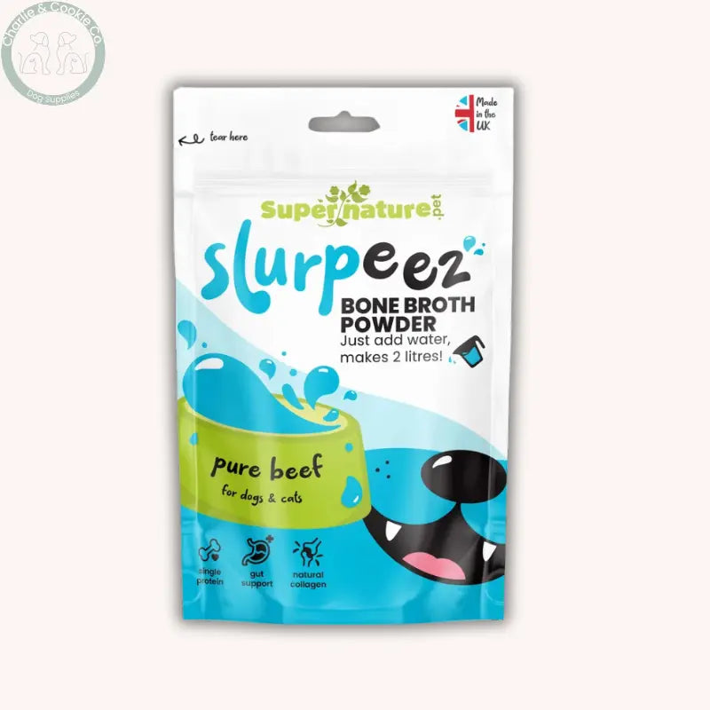 Supernature Pet Slurpeez Bone Broth Powder | Dogs &amp; Cats, Chicken, Beef, Pork or Fish