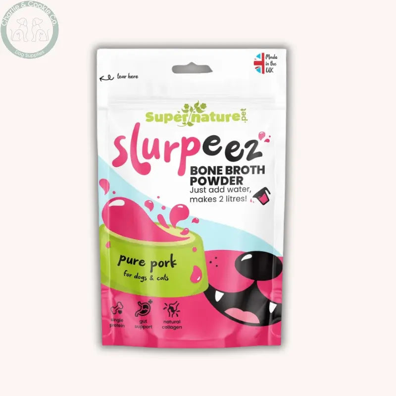 Supernature Pet Slurpeez Pure Pork bone broth powder for dogs and cats