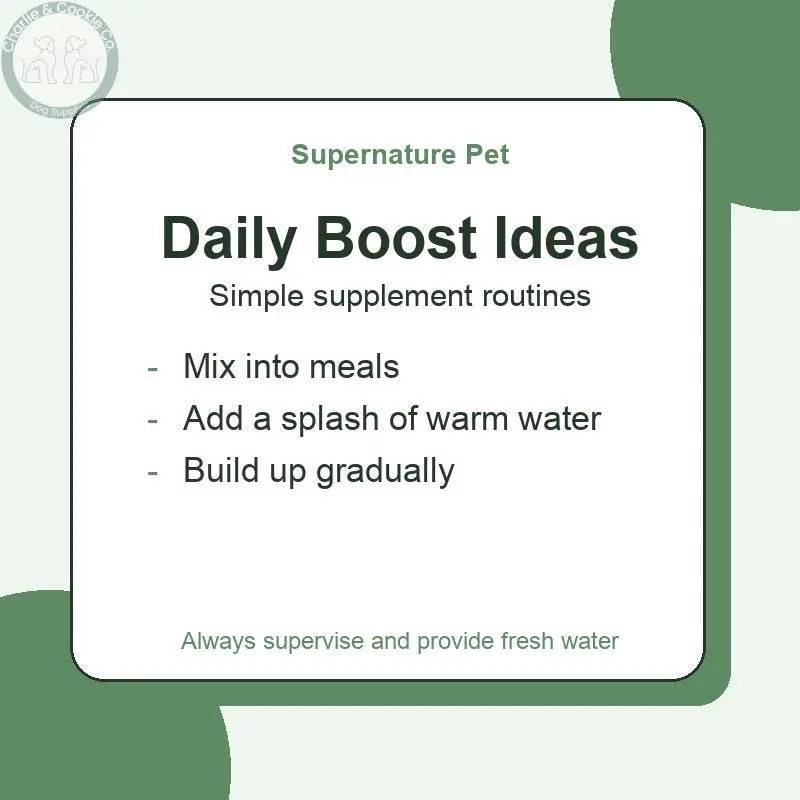 Supernature Pet Super Gut 150g | Dog Supplement - Serving