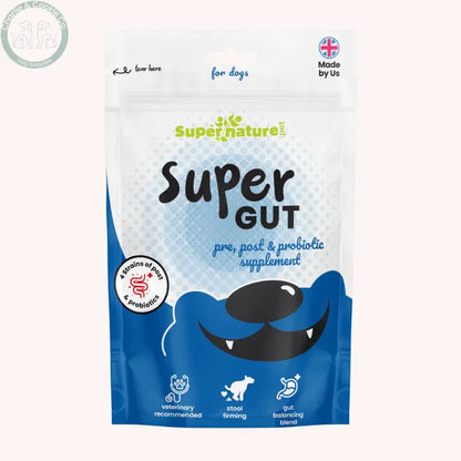 Supernature Pet Super Gut Supplement for Dogs | Pre, Post &amp; Probiotics for Digestive Health Supernature Pet