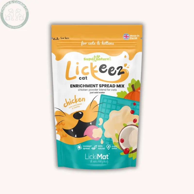 Supernature x LickiMat Lickeez for Cats 100g | Natural Enrichment Mix in Chicken or Tuna Supernature Pet