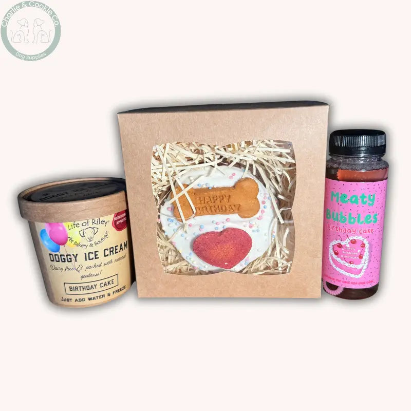 The Birthday Bundle | Cake, Ice Cream & Bubbles for Dogs Bundle