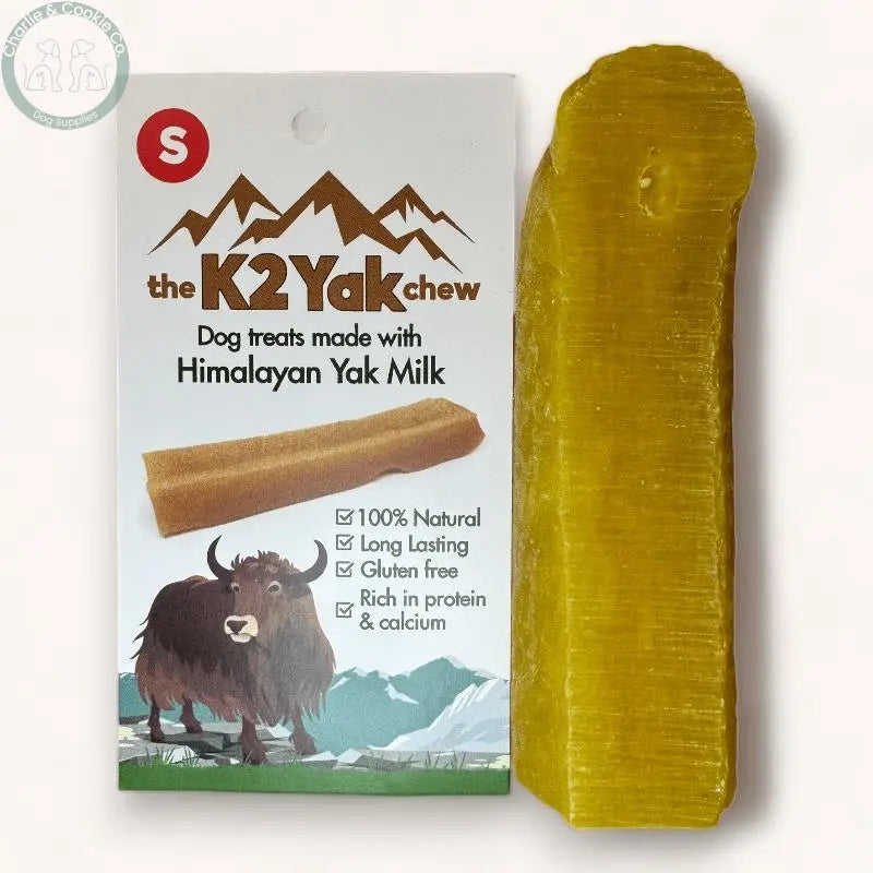 The K2 Yak Chew Small Turmeric - Durable, Nutritious Dog Chew - Charlie &amp; Cookie Co.