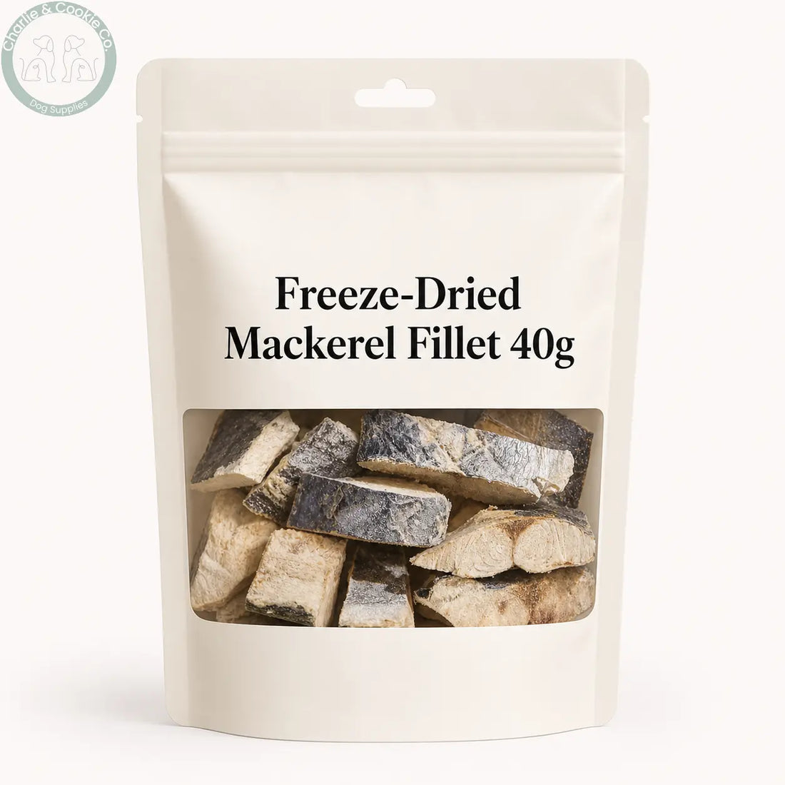 Unbranded freeze-dried mackerel fillet 40g pouch