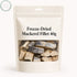 Unbranded freeze-dried mackerel fillet 40g pouch