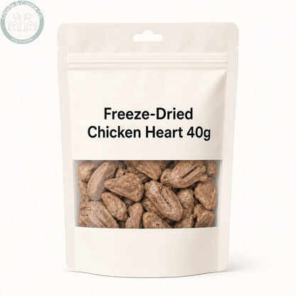 Unbranded freeze-dried chicken heart 40g pouch