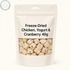 Unbranded freeze-dried chicken, yogurt and cranberry 40g pouch