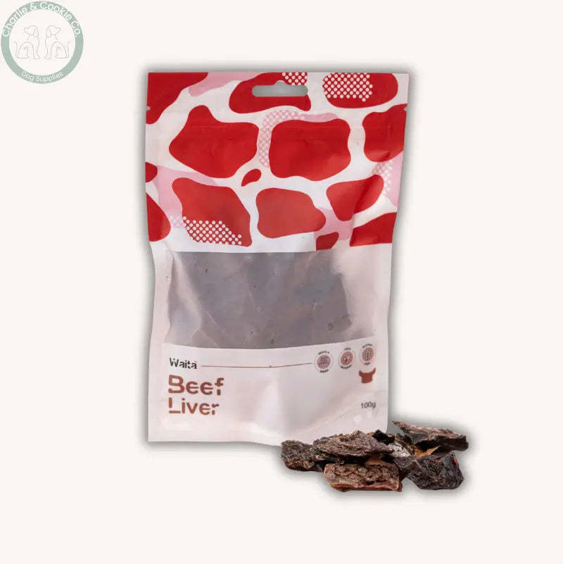 Waita Air-Dried Beef Liver 100g | Nutrient-Dense Crunchy Treat for Dogs Waita