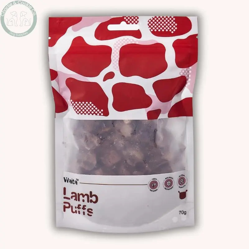 Waita Air-Dried Lamb Puffs 70g lamb dog treats