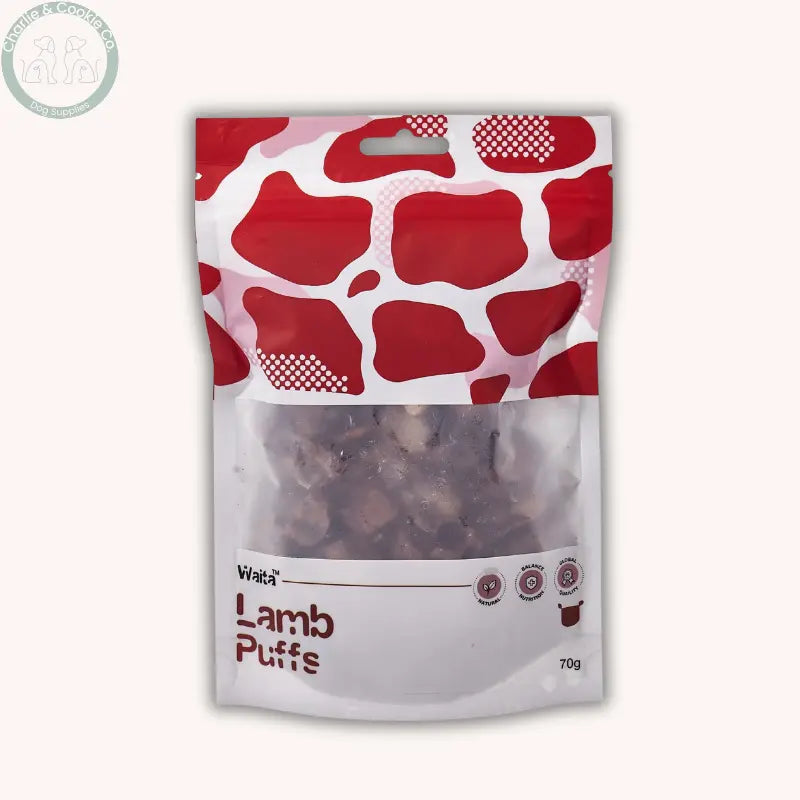 Waita Air-Dried Lamb Puffs 70g | Natural Lamb Dog Treats